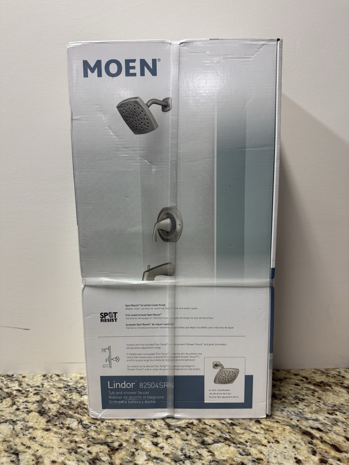 Lindor Brushed Nickel Posi-Temp Tub/Shower - Nickel Finish (82504SRN) “GV”