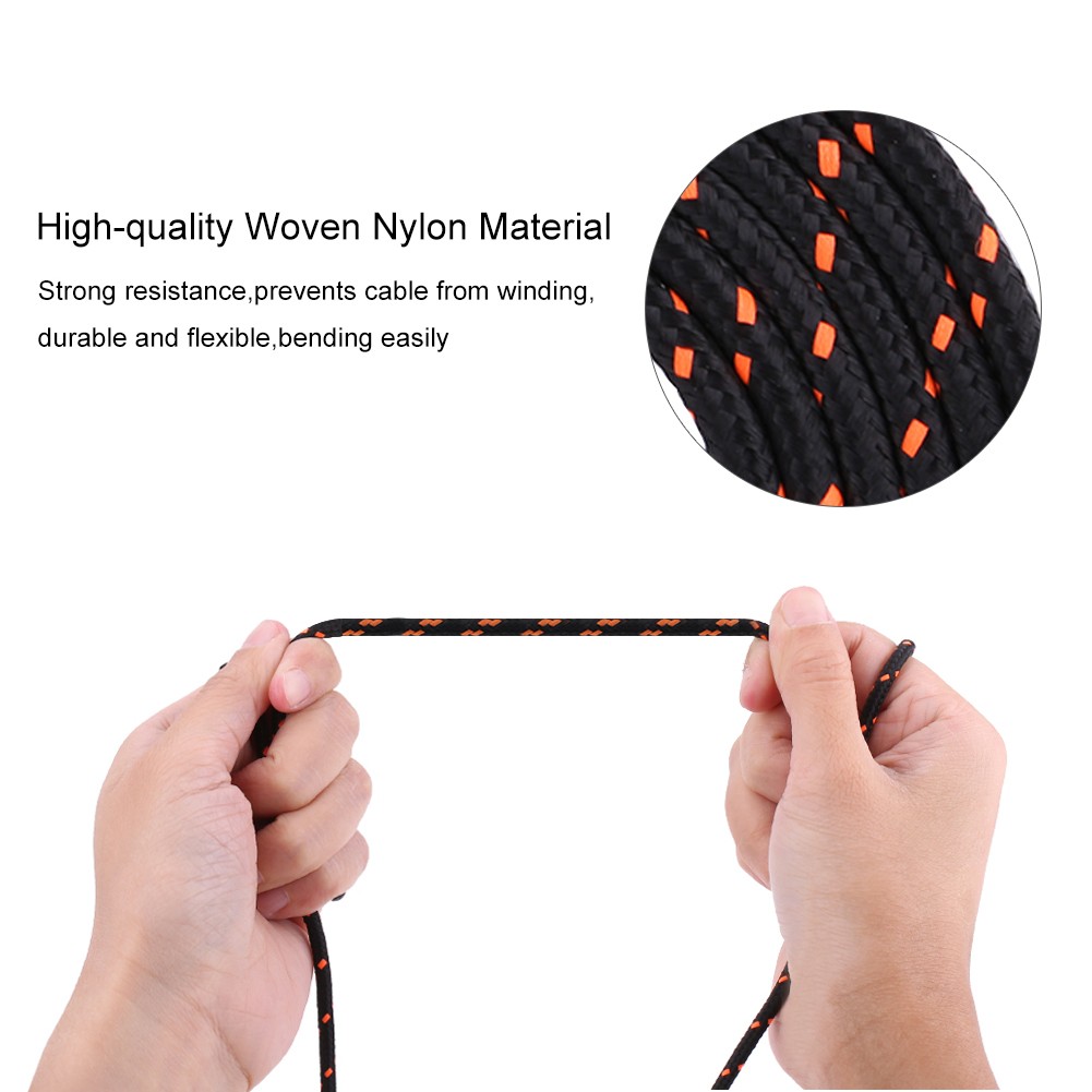 2.2 Meters USB Cable Wire Line Replacement For Kana Mouse Black+ DSO