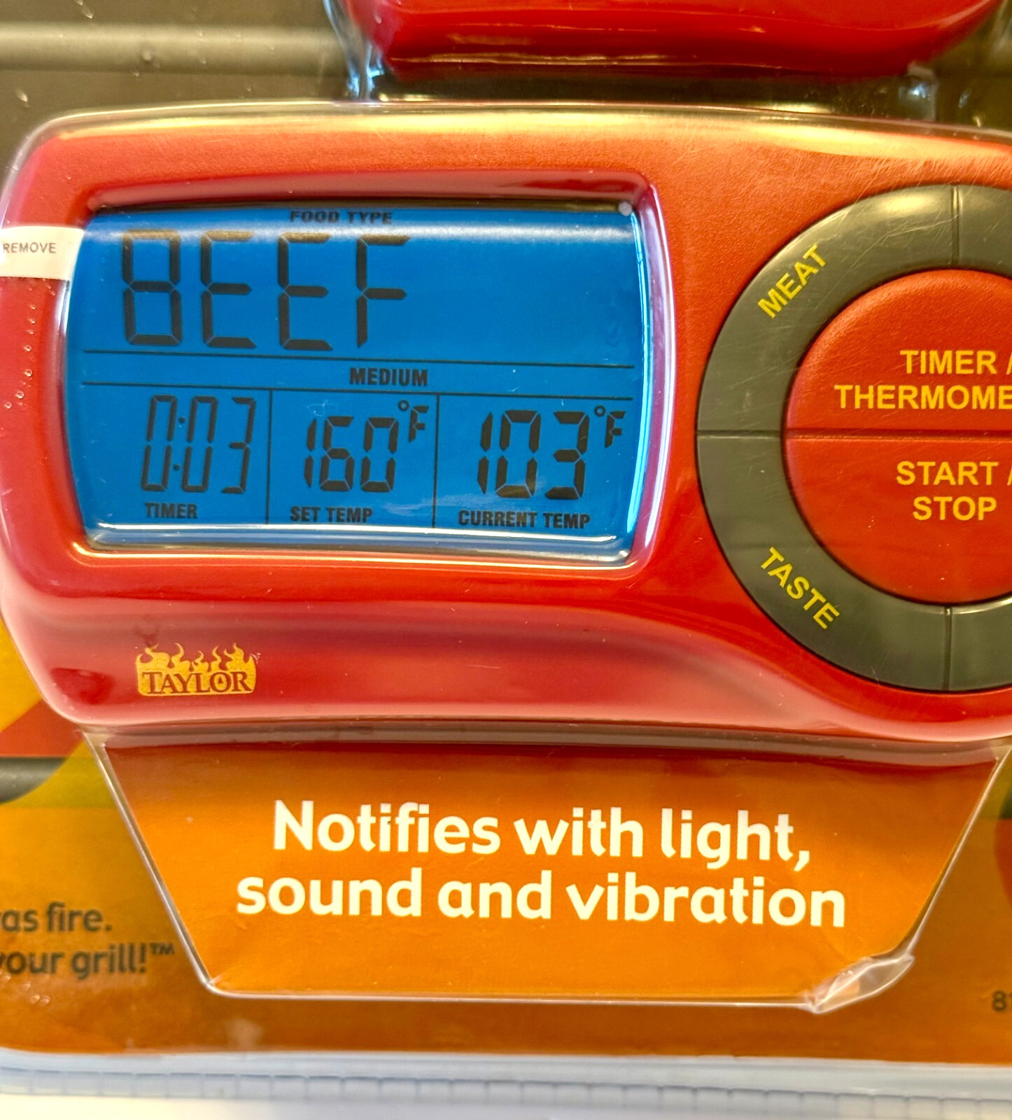 Taylor Weekend Warrior Wireless Grilling Thermometer W/Remote Pager-Timer-NEW!
