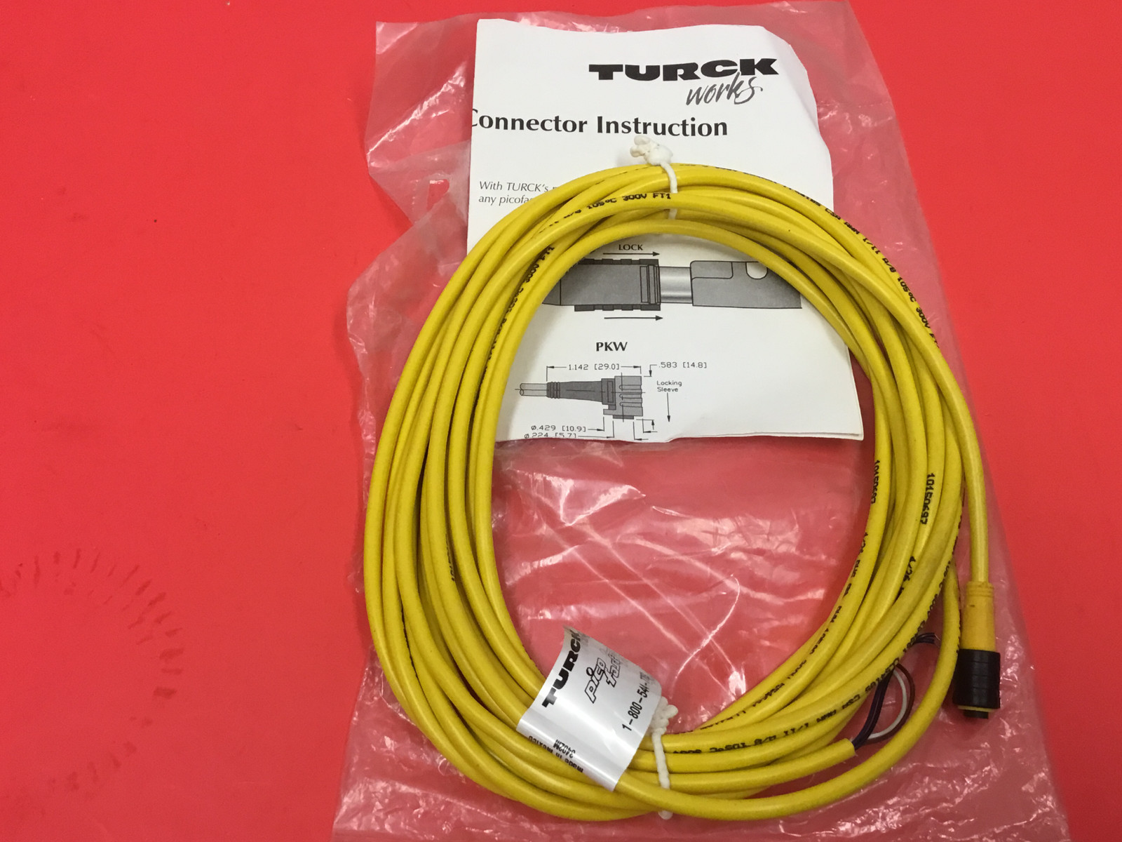 Turck - P/N: PKG-4Z-6 - Cable Cordset - NEW