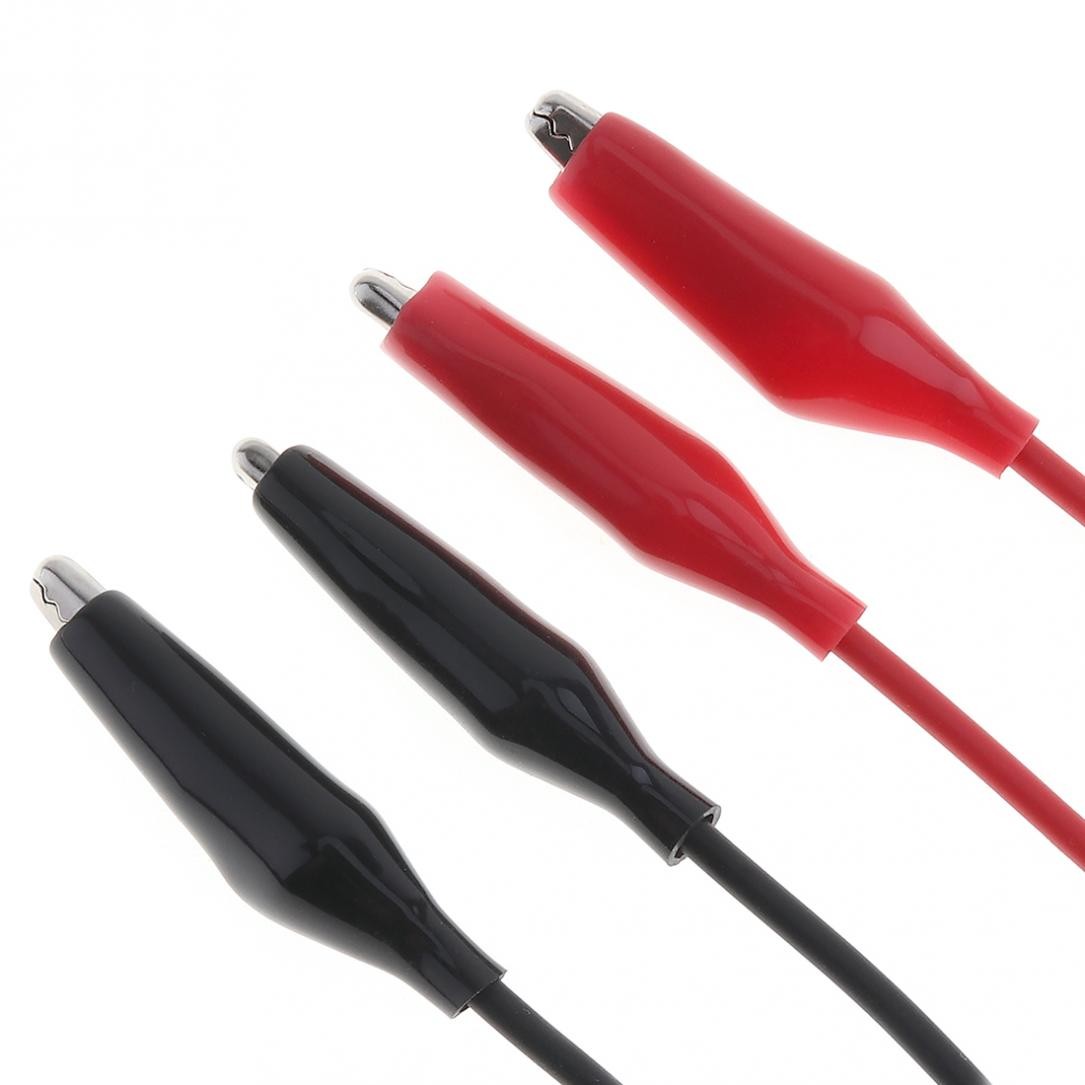 8PCS Double-ended Wire Crocodile Alligator Clips Test Leads Jumper Cable
