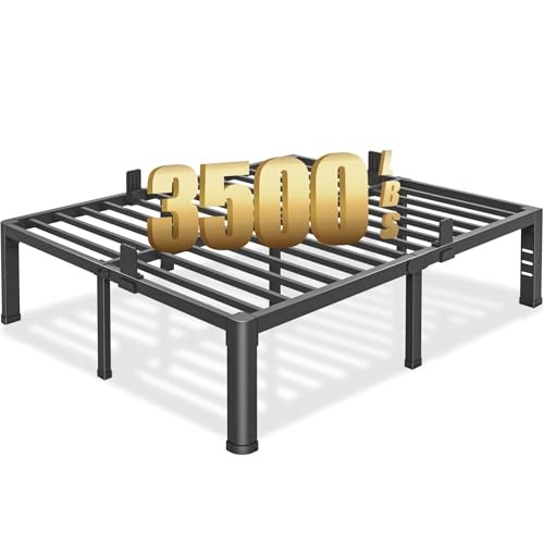 18 inch Size Bed Frame with Round Corner Full 18 inch(Headboard Compatible)