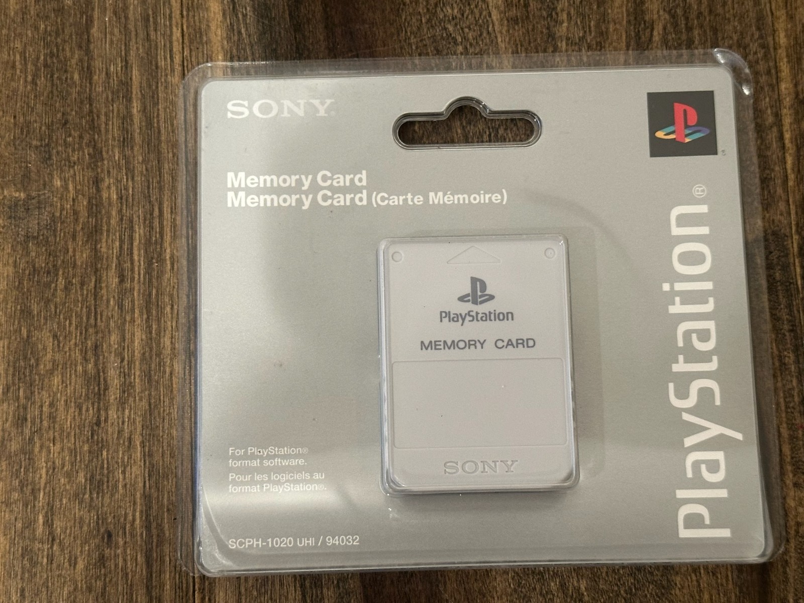 Official OEM Sony Playstation 1 PS1 Light Gray Memory Card Brand New Sealed