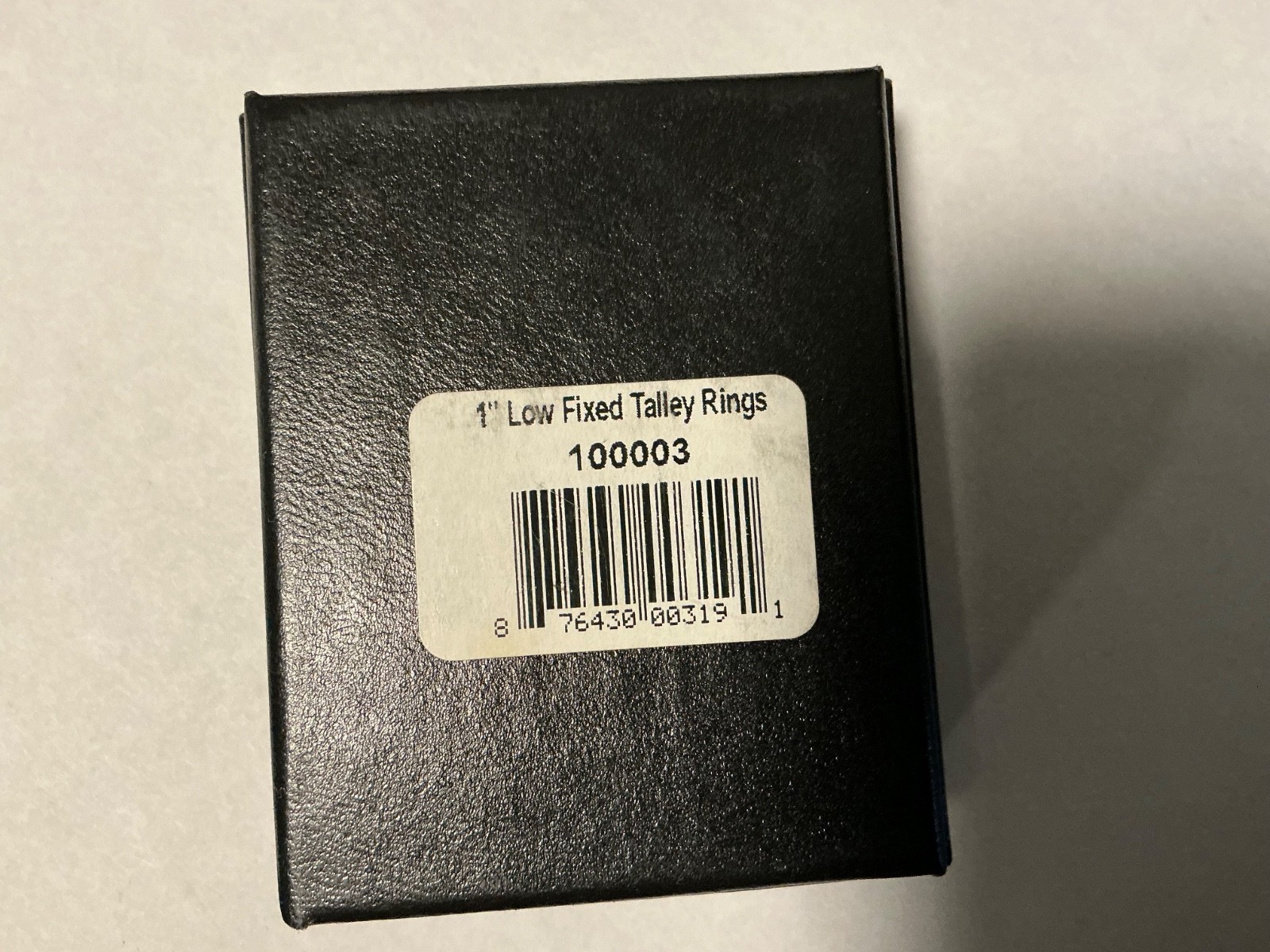 Talley Steel 1" Low Fixed Scope Rings 100003
