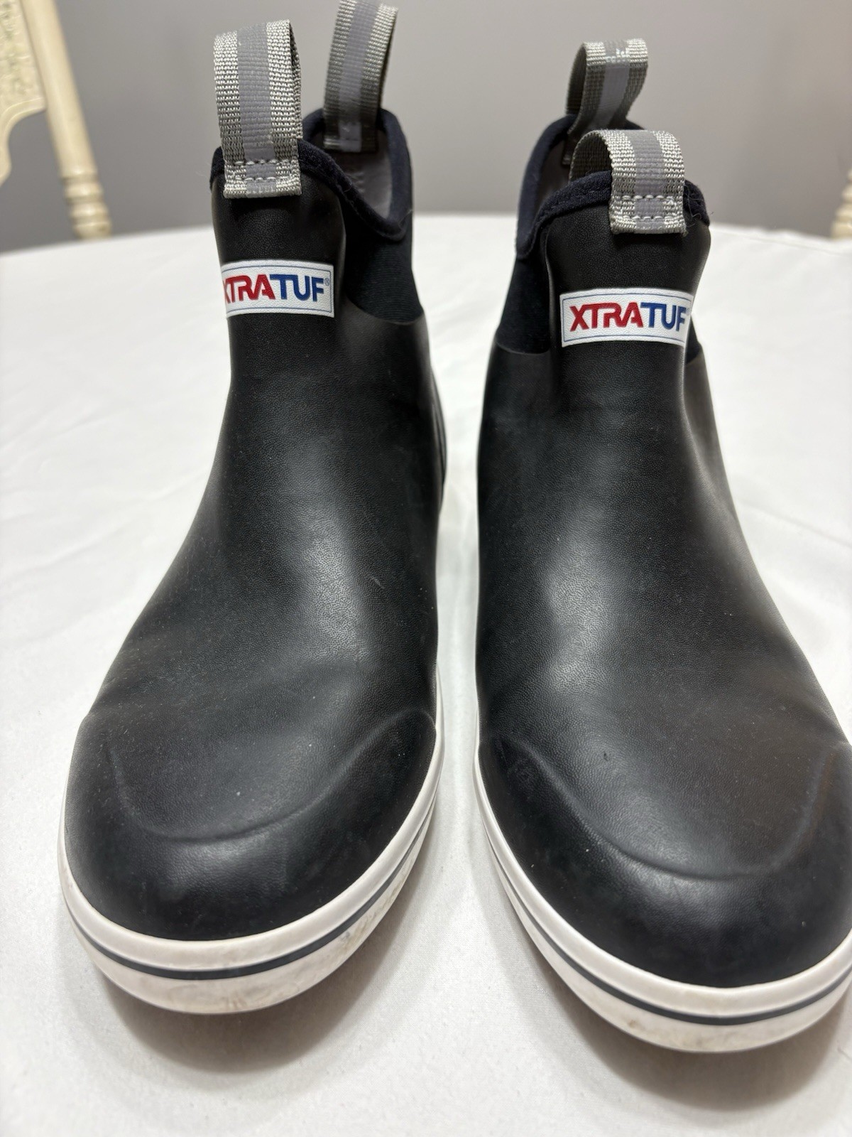 Xtratuf XpressCool Men's Black Waterproof Ankle Rubber Fishing Boots US Size 8