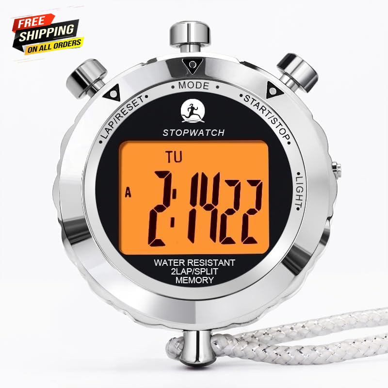 Stopwatch Timer, Digital Stop Watch with 0.01Second & 0.001Second Timing ✅