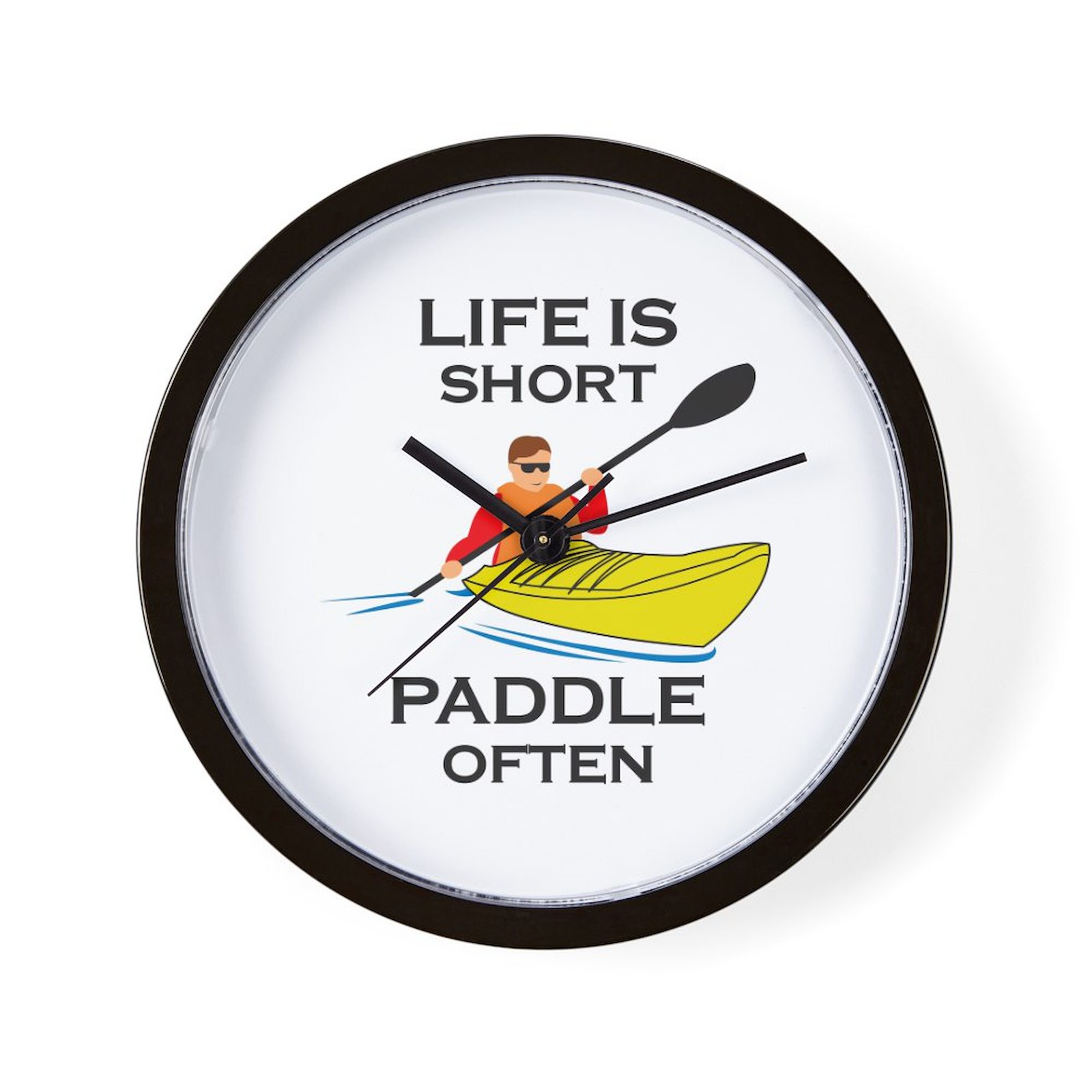 CafePress PADDLE OFTEN 10" Wall Clock (1474420059)