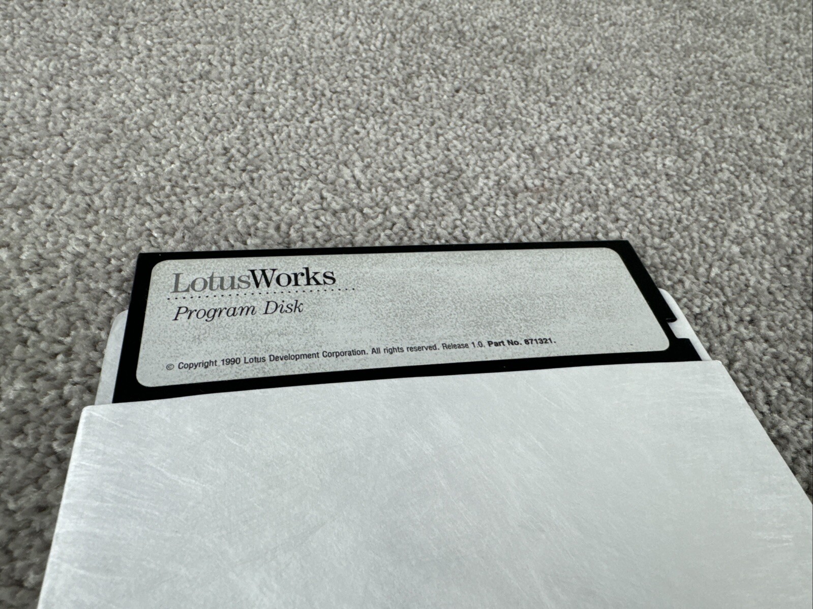 lotus works program disk 5.25” Floppy software vintage