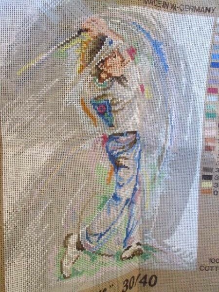 Rico Gobelin Golf-Male Golfer Needlepoint Canvas #57046-30x40 cm/12x15.75 Inches