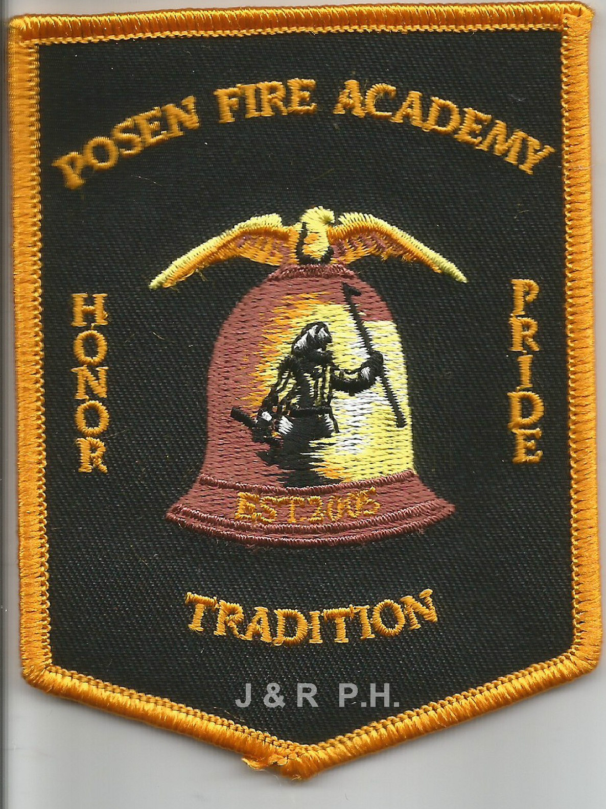 Posen Fire Academy  "Honor - Pride - Tradition", IL (3" x 4" size) fire patch