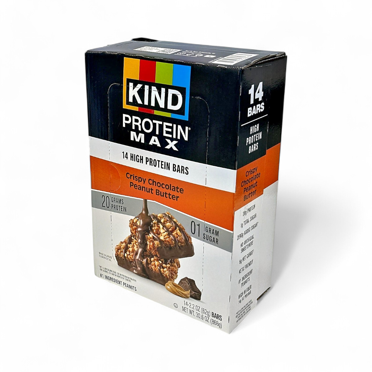 KIND Protein Max High Protein Bars 20g - Crispy Chocolate Peanut Butter 14-Pack