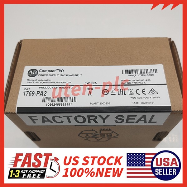 Allen-Bradley 1769-PA2 CompactLogix AC Power Supply New Sealed Fast Ship