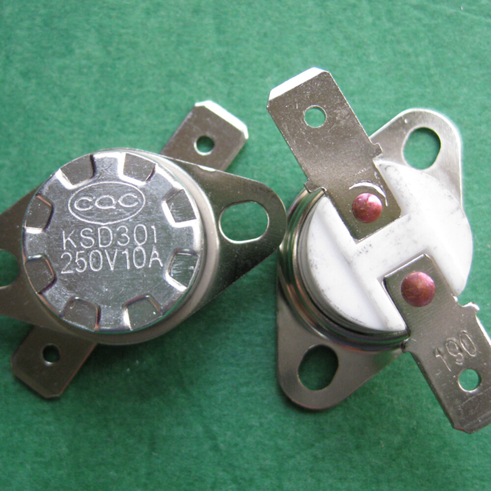 1pc KSD301/302 10A 190°C / 374°F Degree Celsius N.C. Ceramic Temperature Switch