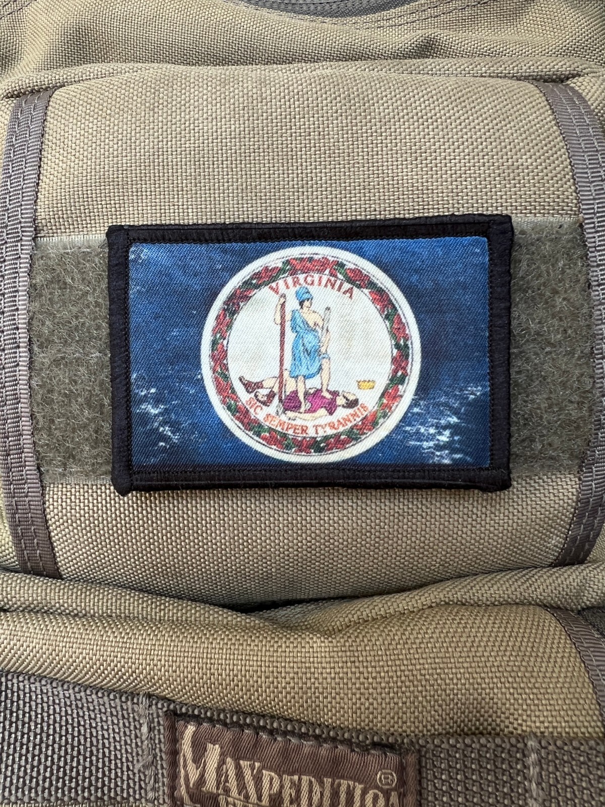 Distressed Virginia State Flag Morale Patch