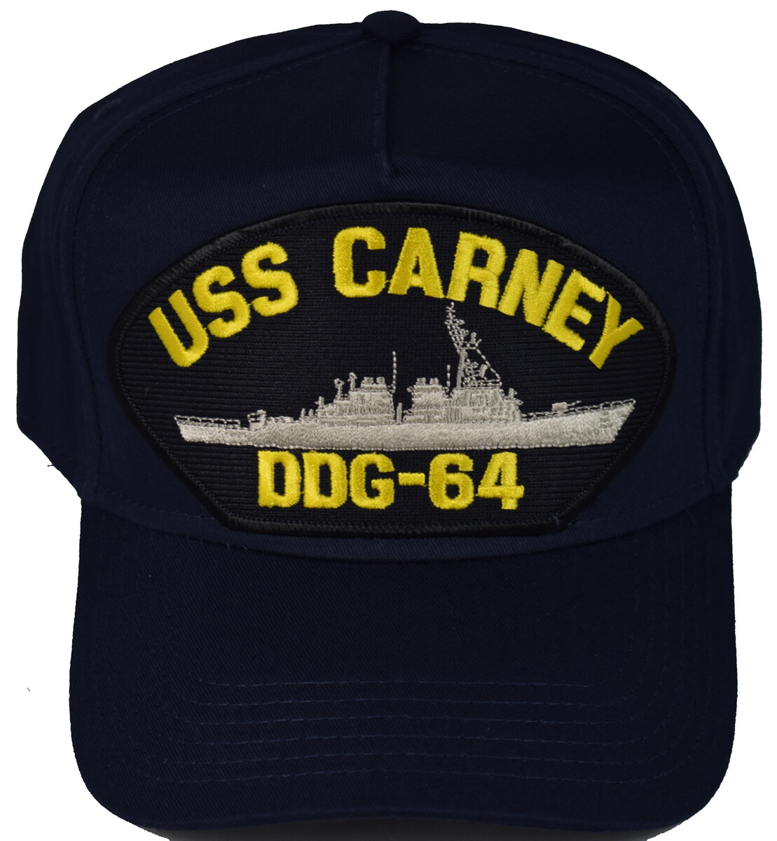 USS CARNEY DDG-64 SHIP HAT - NAVY BLUE - Veteran Owned Business