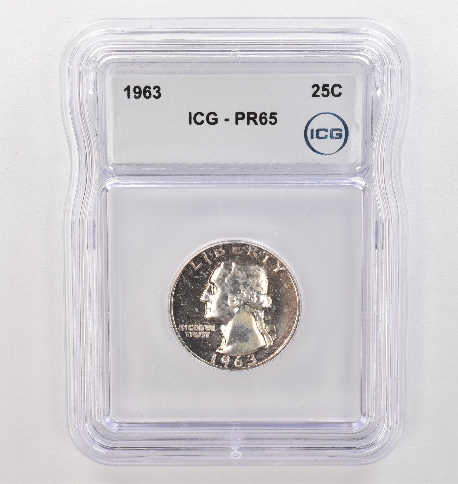 1963 Washington Quarter PR65 ICG Beautiful Tone *4168