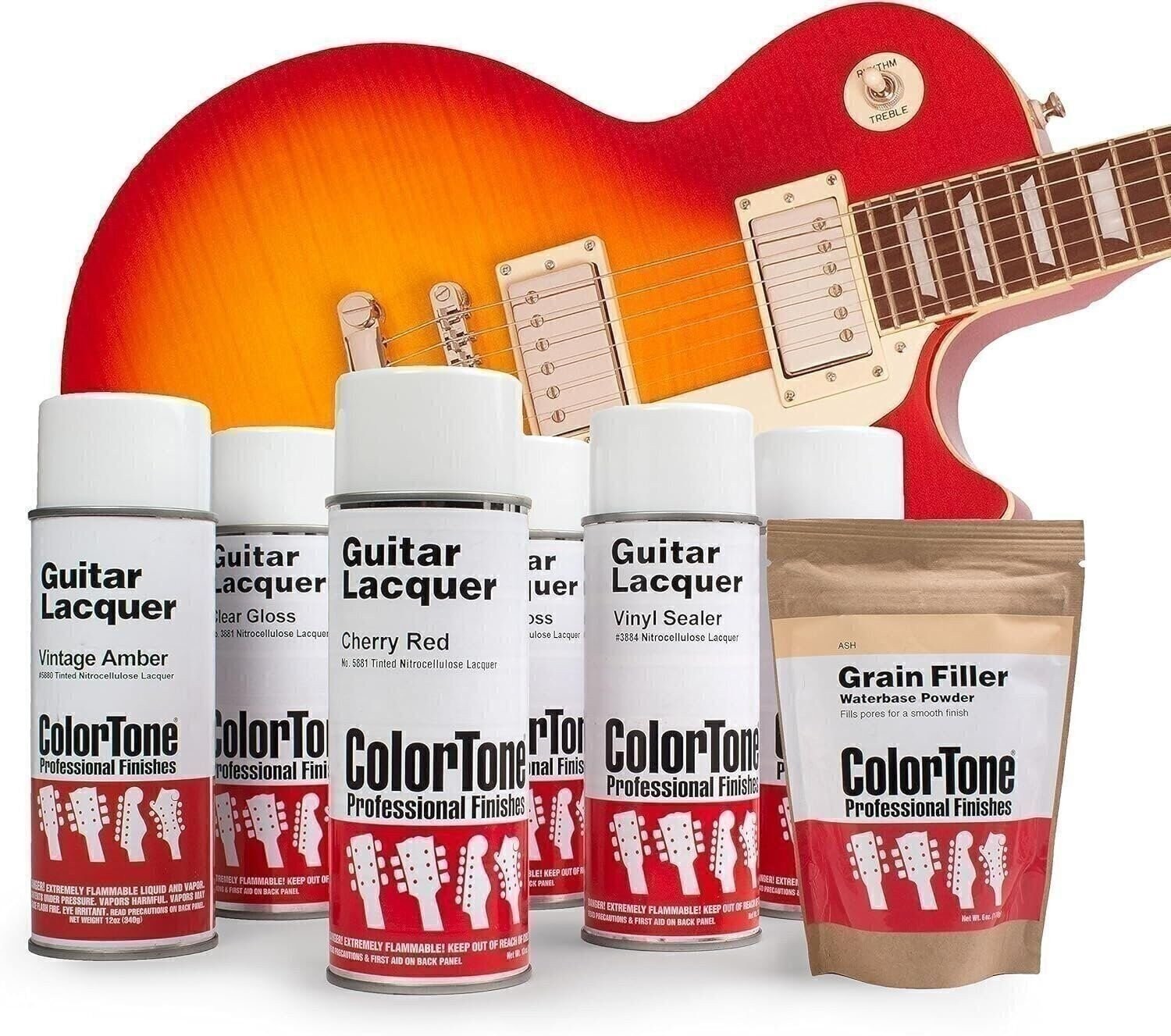 ColorTone Aerosol Finishing Set for Cherry Sunburst, For Ash