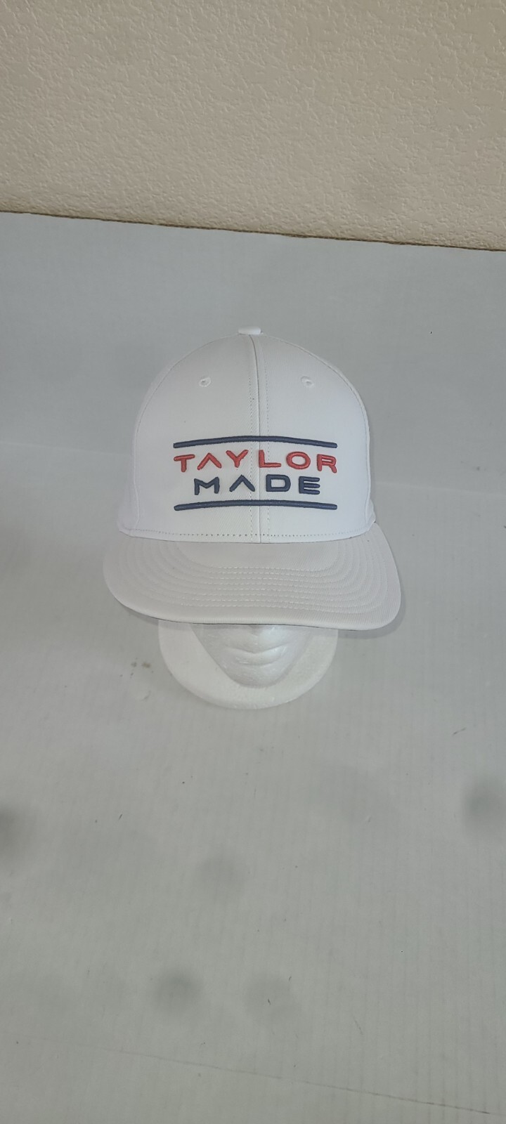 Taylor Made w 7 9 On Back Hit Adjustable Snapback Golf Hat White