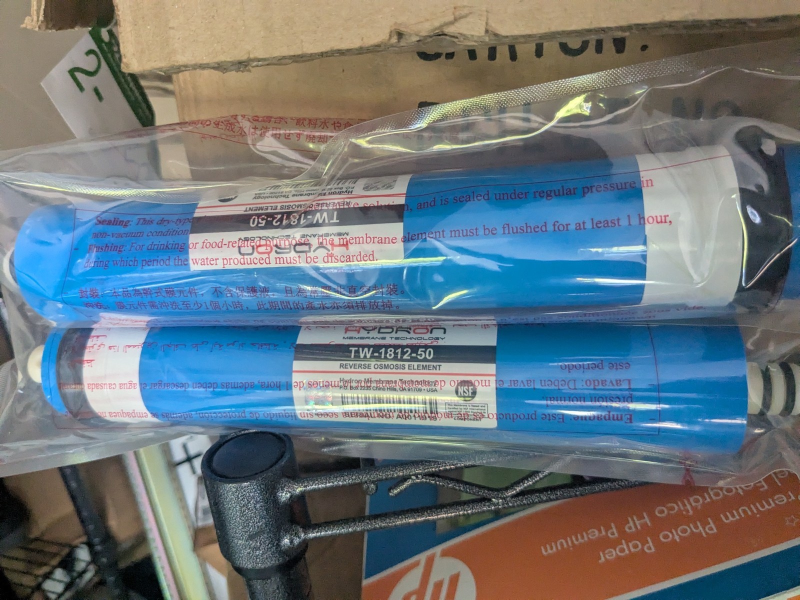 LOT OF 2 Hydron 50 GPD Reverse Osmosis RO Membrane NSF Certificated Universal