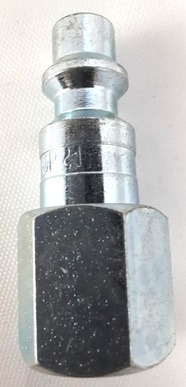 Amflo 1/4" I/M Design x 1/4" FNPT Steel Plug Adapter