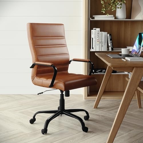 Flash Furniture Whitney High-Back Swivel LeatherSoft Desk Chair - Scratch & Dent