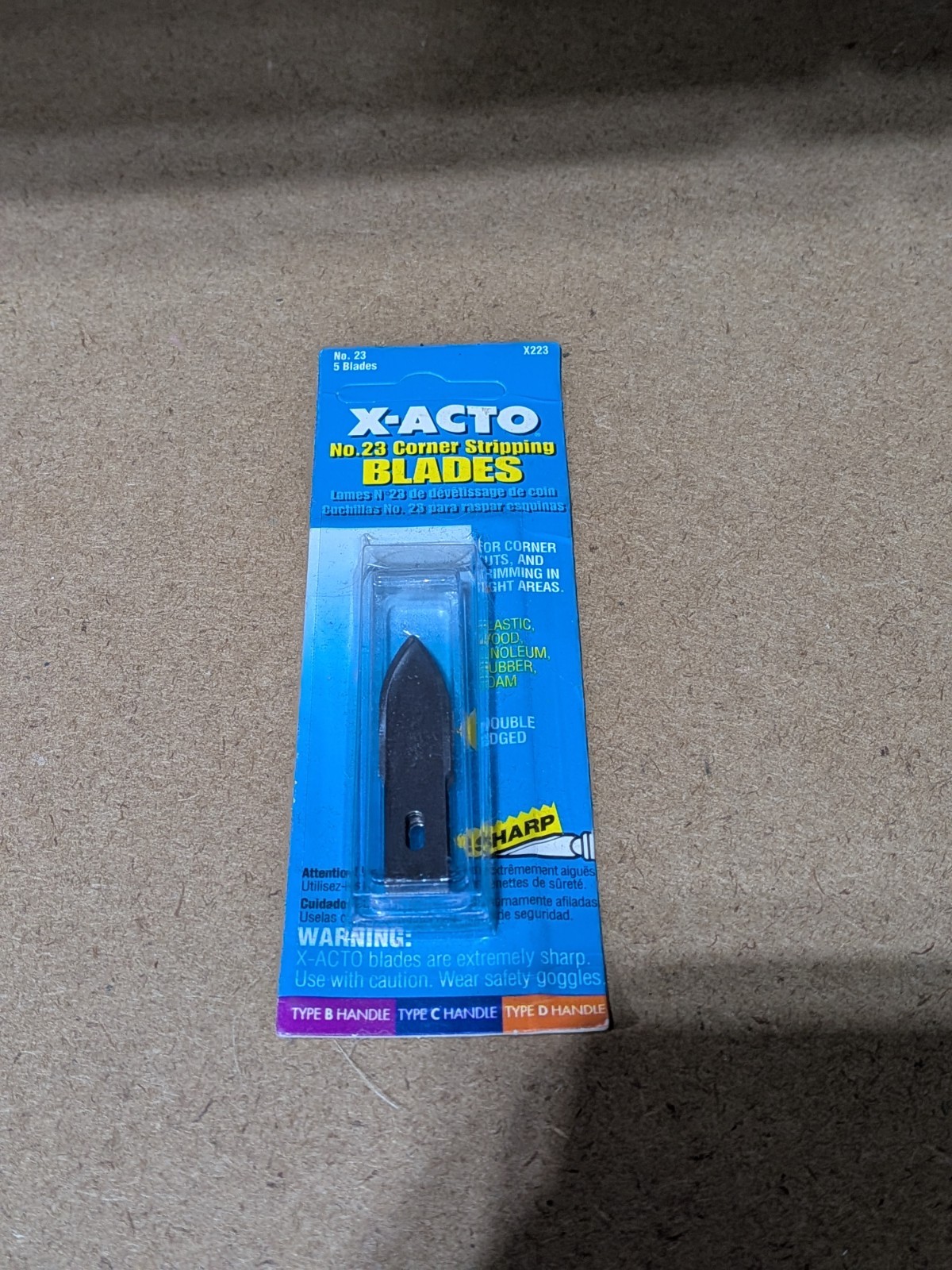 X-ACTO - #X223 - Corner Stripping Blades - 5 Pack - NOS