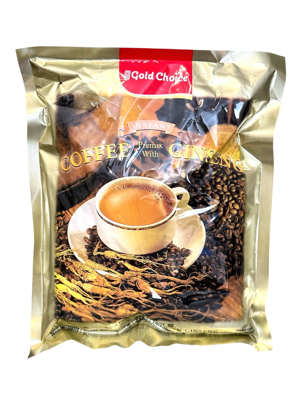 Ginseng Instant Coffee 4 in 1 - Ca Phe Nham Sam 4 in 1 - 20 Packets per Bag