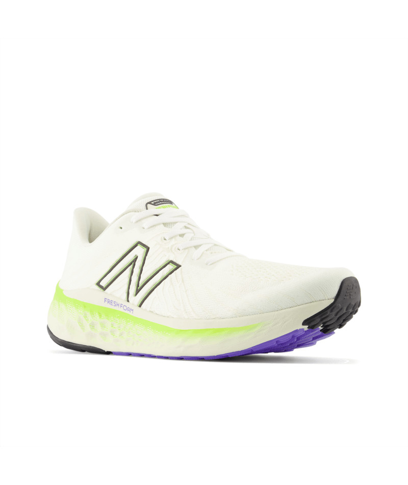 New Balance Men's X Vongo V5 Running Shoe, Sea Salt/Thirty Watt