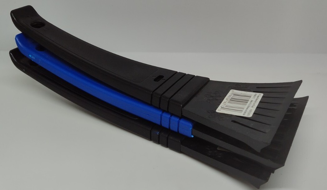 Hopkins Hoppy 16721 / 16713 Black & Blue 10" Ice Scraper  (LOT OF 3)