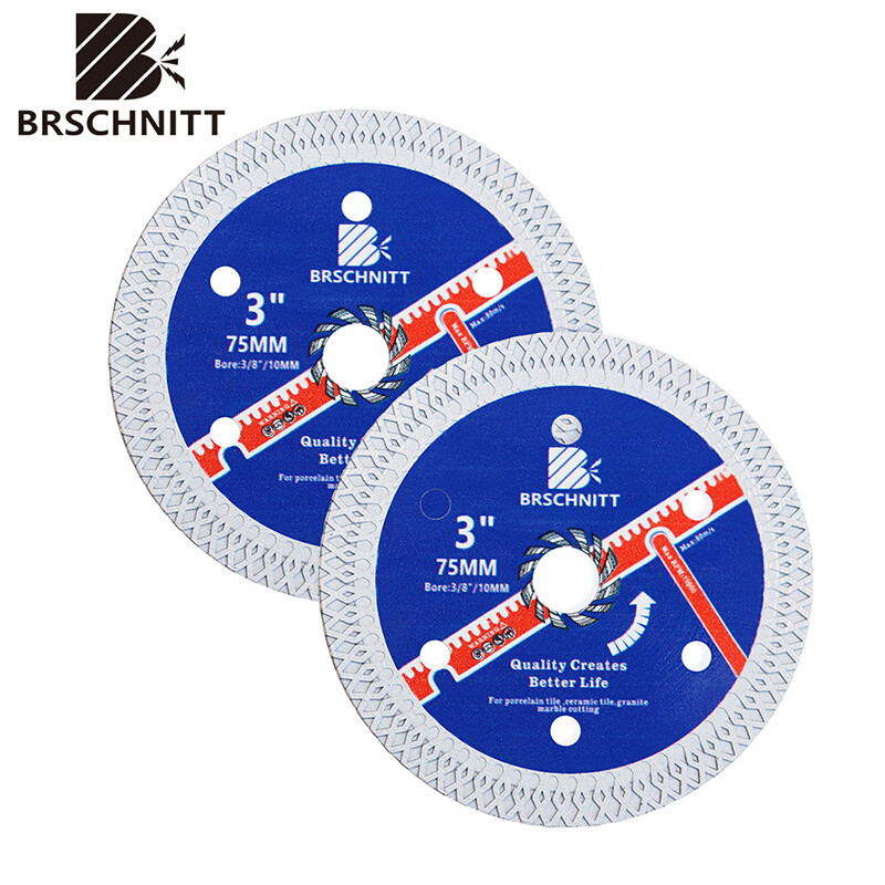 Diamond Circular Saw Blade Porcelain Cutting Disc for Ceramic Tile 2pcs 3-10inch