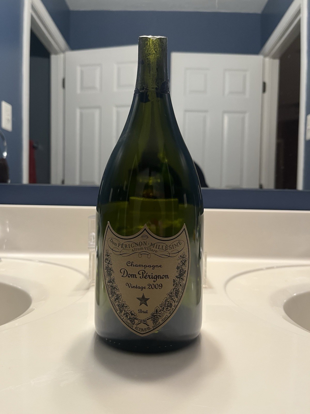 Empty Bottle Dom Pérignon Vintage 2009 Champagne