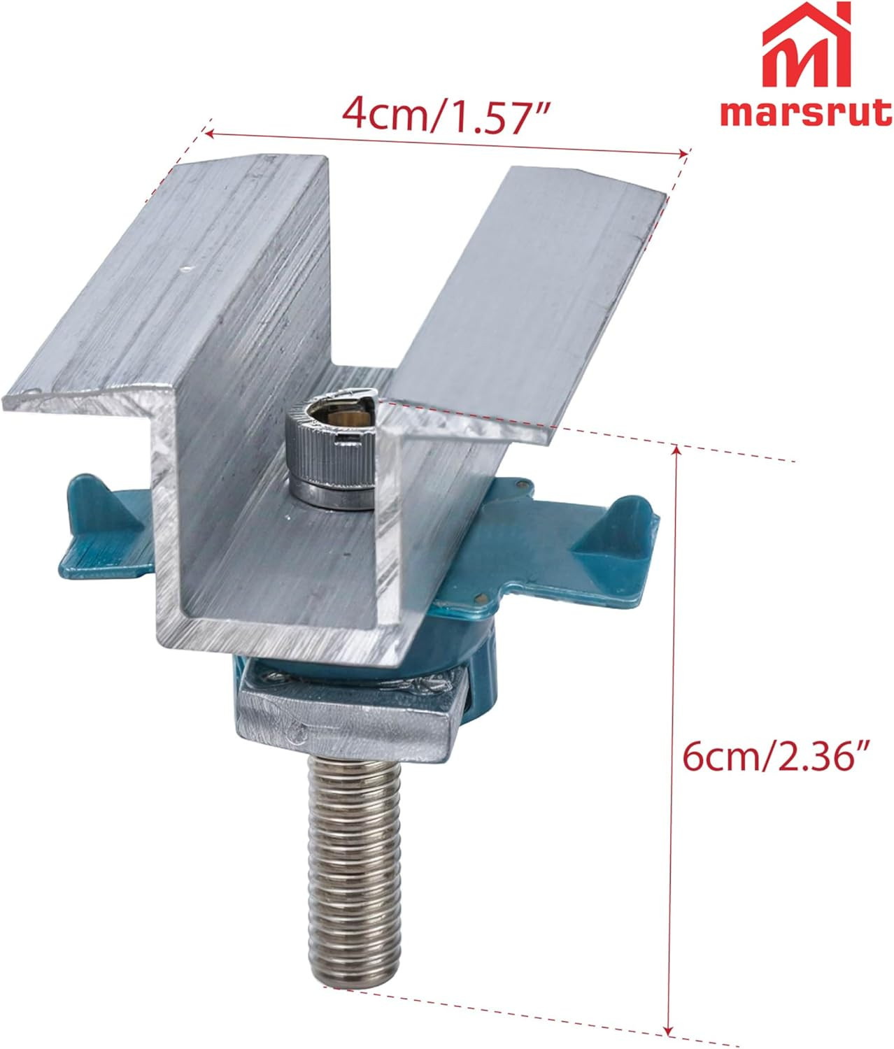 10Pcs Solar Panel Clamps for Unistrut System, Mounting Clamp Bracket, Adjustable