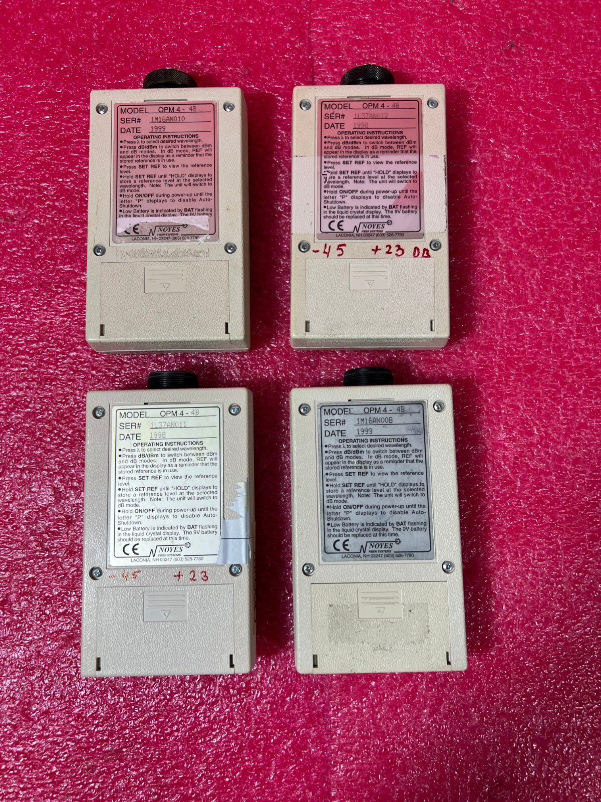 1 Pc Noyes OPM4-4B Optical Power Meter