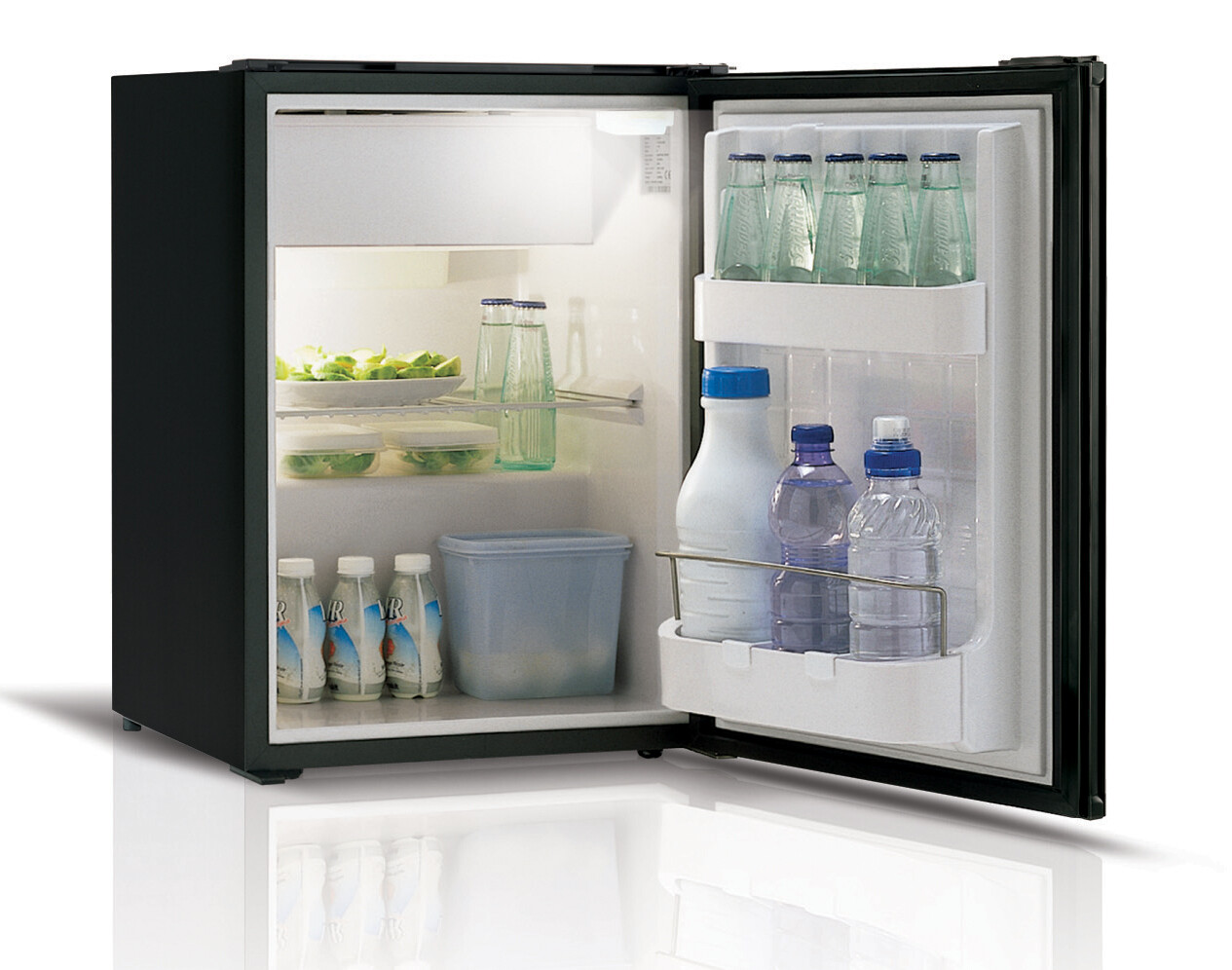 GLOSS BLACK Vitrifrigo C39i 12v SHALLOW DEPTH compressor fridge campervan BONGO