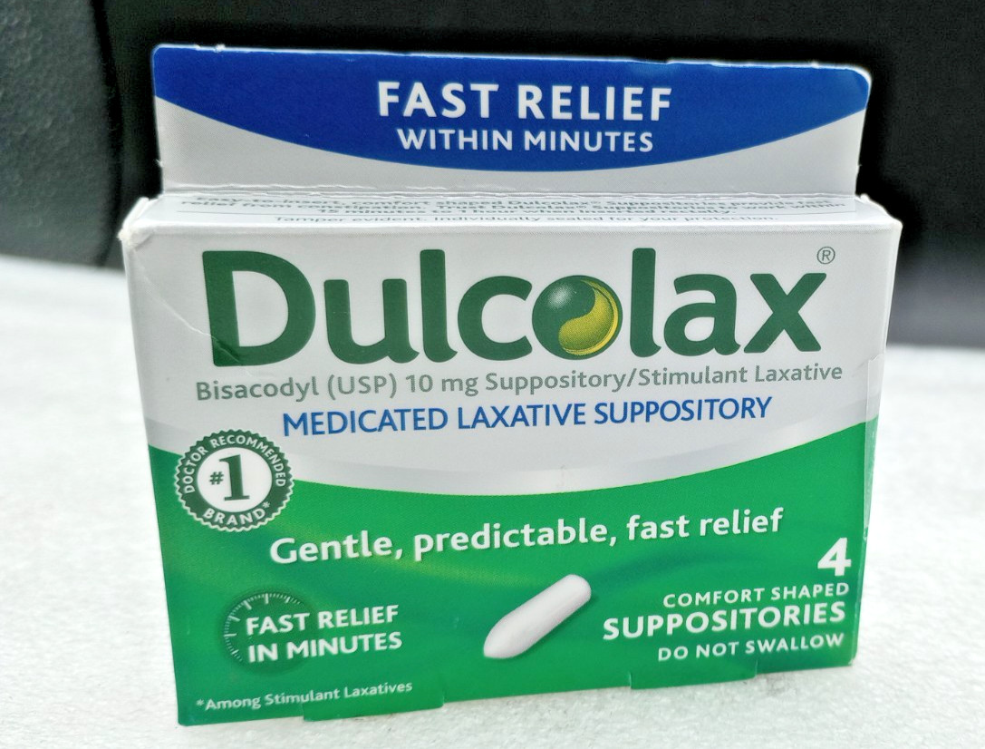 Dulcolax Bisacodyl USP 10mg Medicated Laxative Suppository-Fast Relief-EXP 06/26