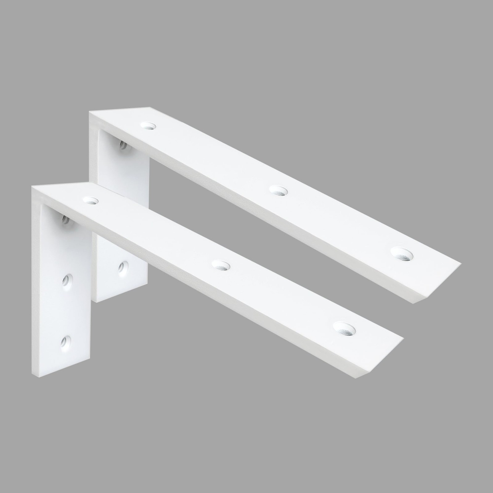 Countertop Support Bracket 2 Pack - 12 Inch Heavy Duty 3/8" Thick White Grani...