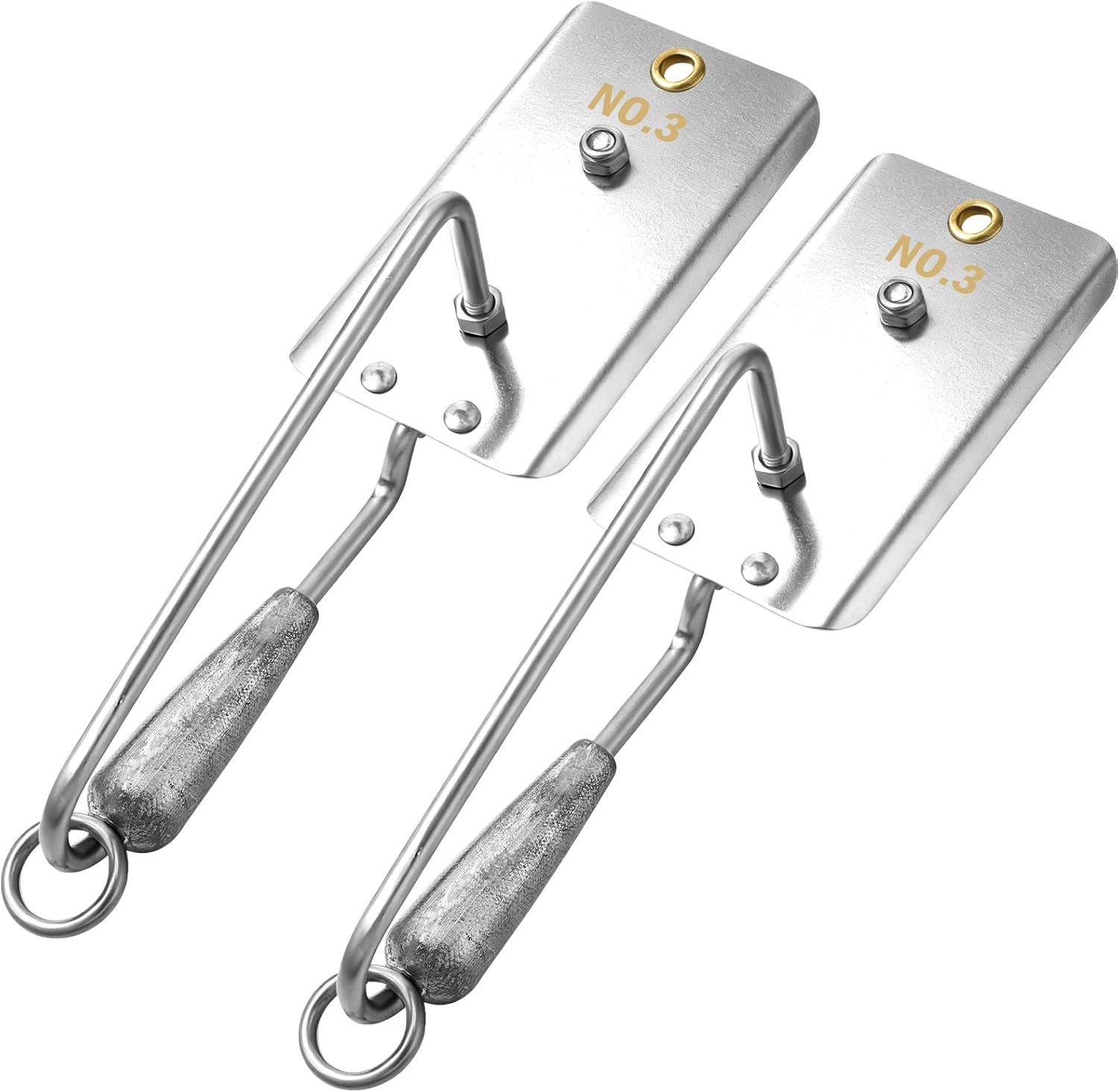 Heavy-Duty Stainless Steel Fishing Planer Boards for Freshwater & Saltwater