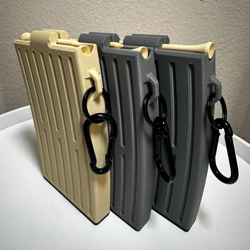 Golf Tee Dispenser Spring-loaded Golf Tee Clip Holder