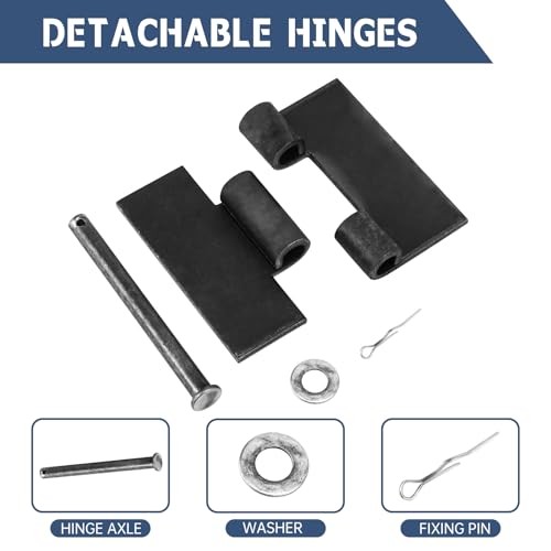 3 Pcs Weld On Hinges Heavy Duty 4" x 4", Weldable Butt Hinges for 3pcs - 4x4in