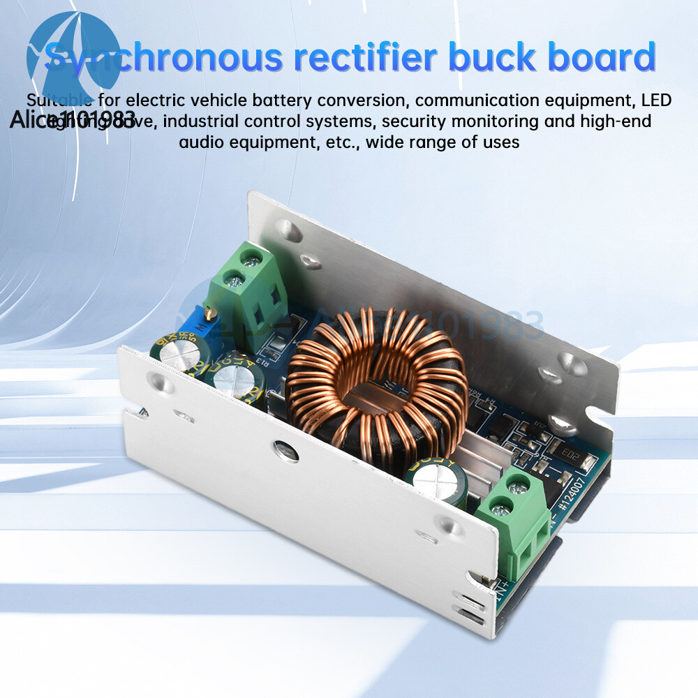 100W 6A DC-DC Buck Module Adjustable Step-Down Power Module 10-90V to 1.5-60V