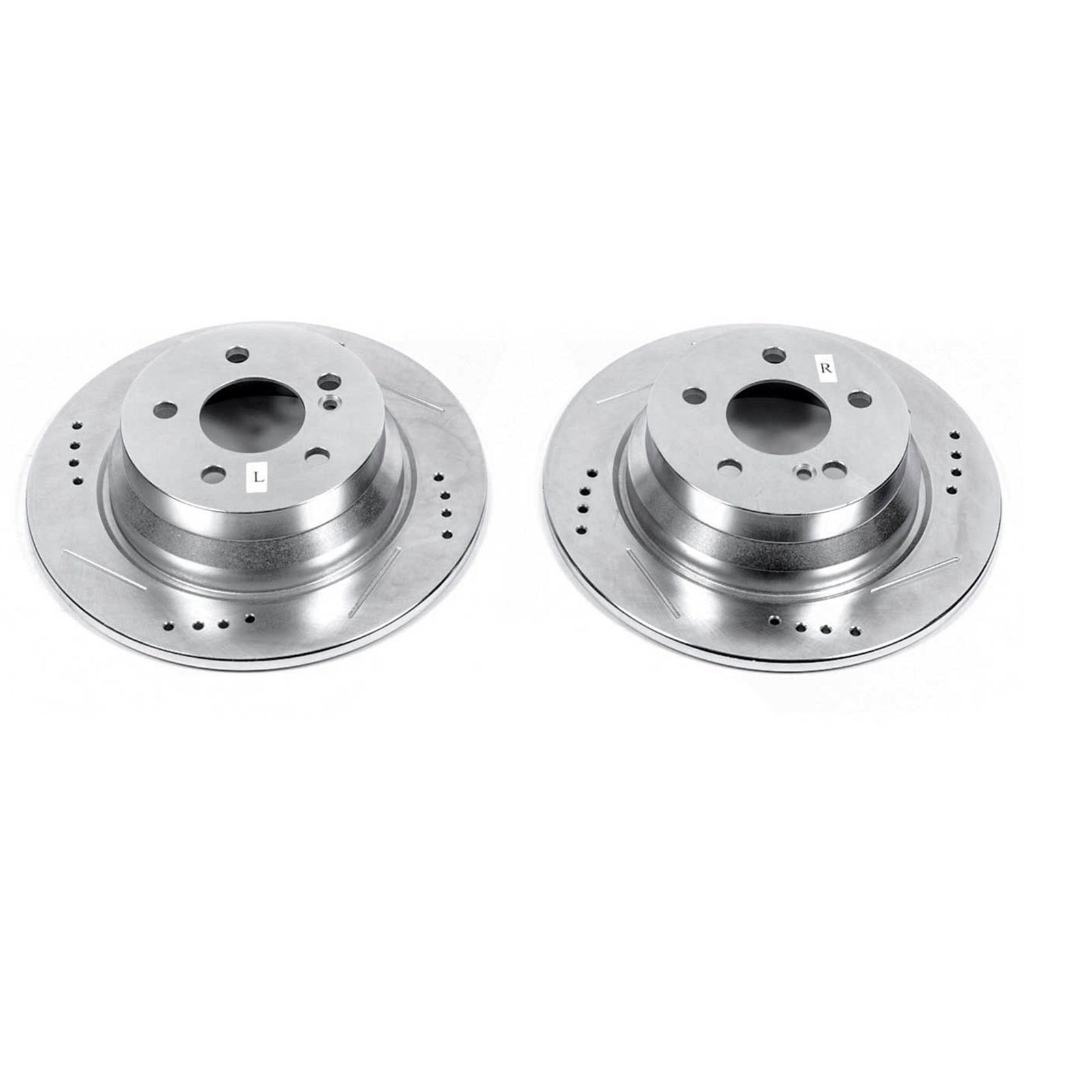 Power Stop EBR685XPR Drilled & Slotted Rear Rotor Set for Mercedes E320 / E500