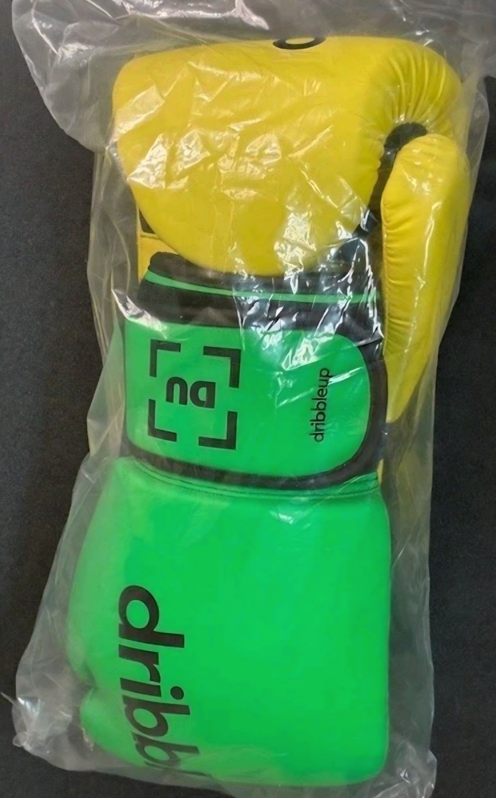 NEW Dribbleup Boxing Gloves Small Neon Green Yellow in Package Dribble Up