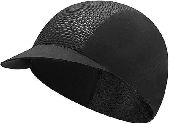 Cycling Cap for Men Women Bike Hat Under Helmet Liner Skull Summer Black