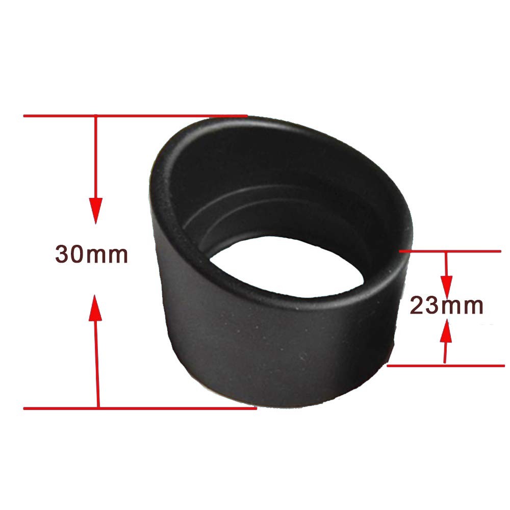 LTKJ 2PCS 34 mm Inner Diameter Eye Guards Microscope Telescope 34 mm, Black