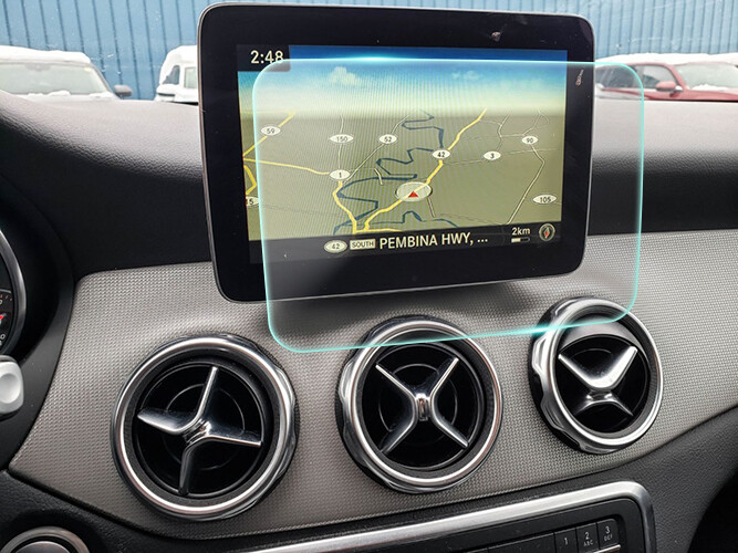 Crystal Clear Screen Protector for 2018 Mercedes Benz GLA250 Vehicle Navigation