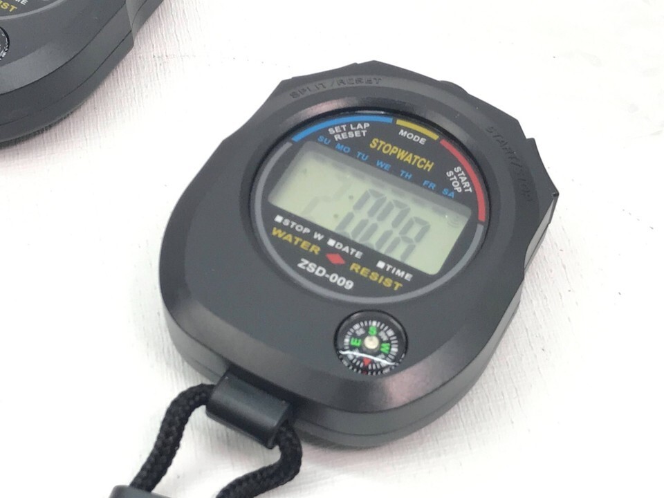 2 Pack Multi-Function Electronic Digital Sport Stopwatch Timer, Large 2pack