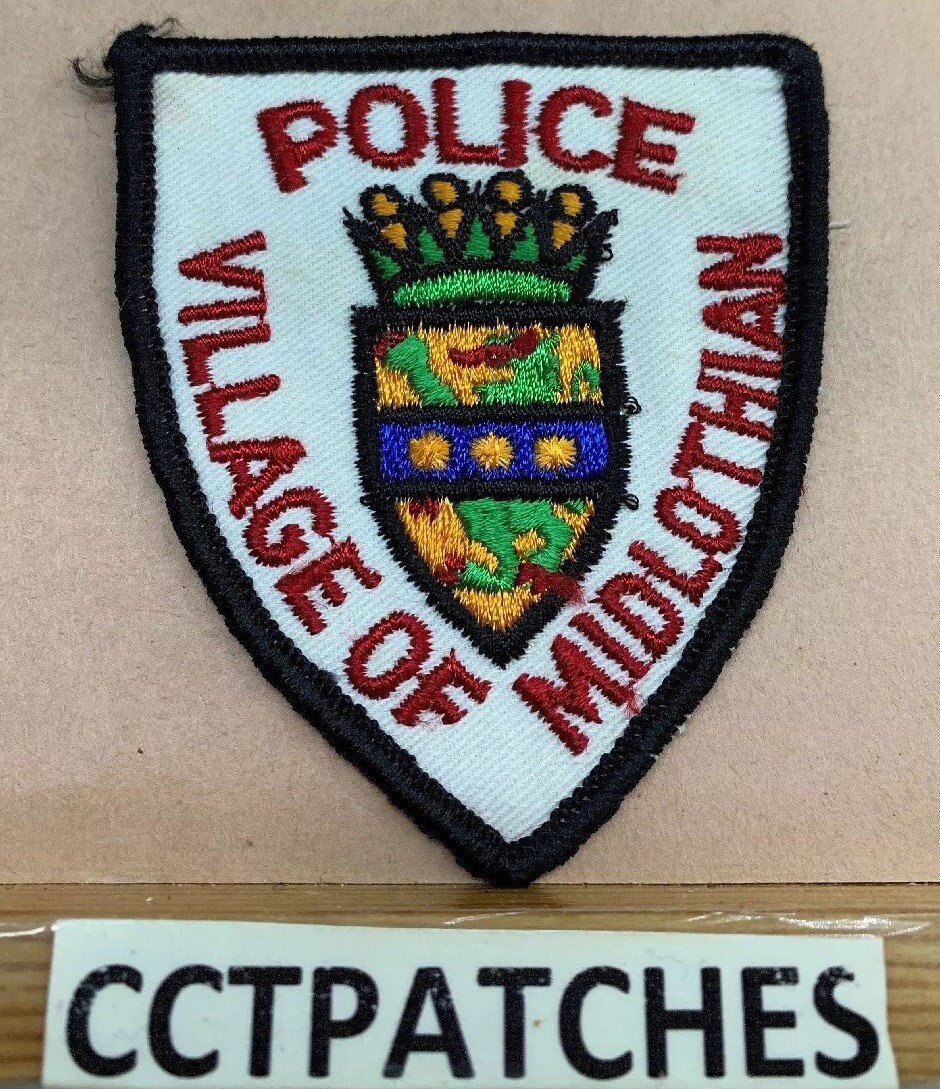 VILLAGE OF MIDLOTHIAN, ILLINOIS POLICE SHOULDER PATCH IL