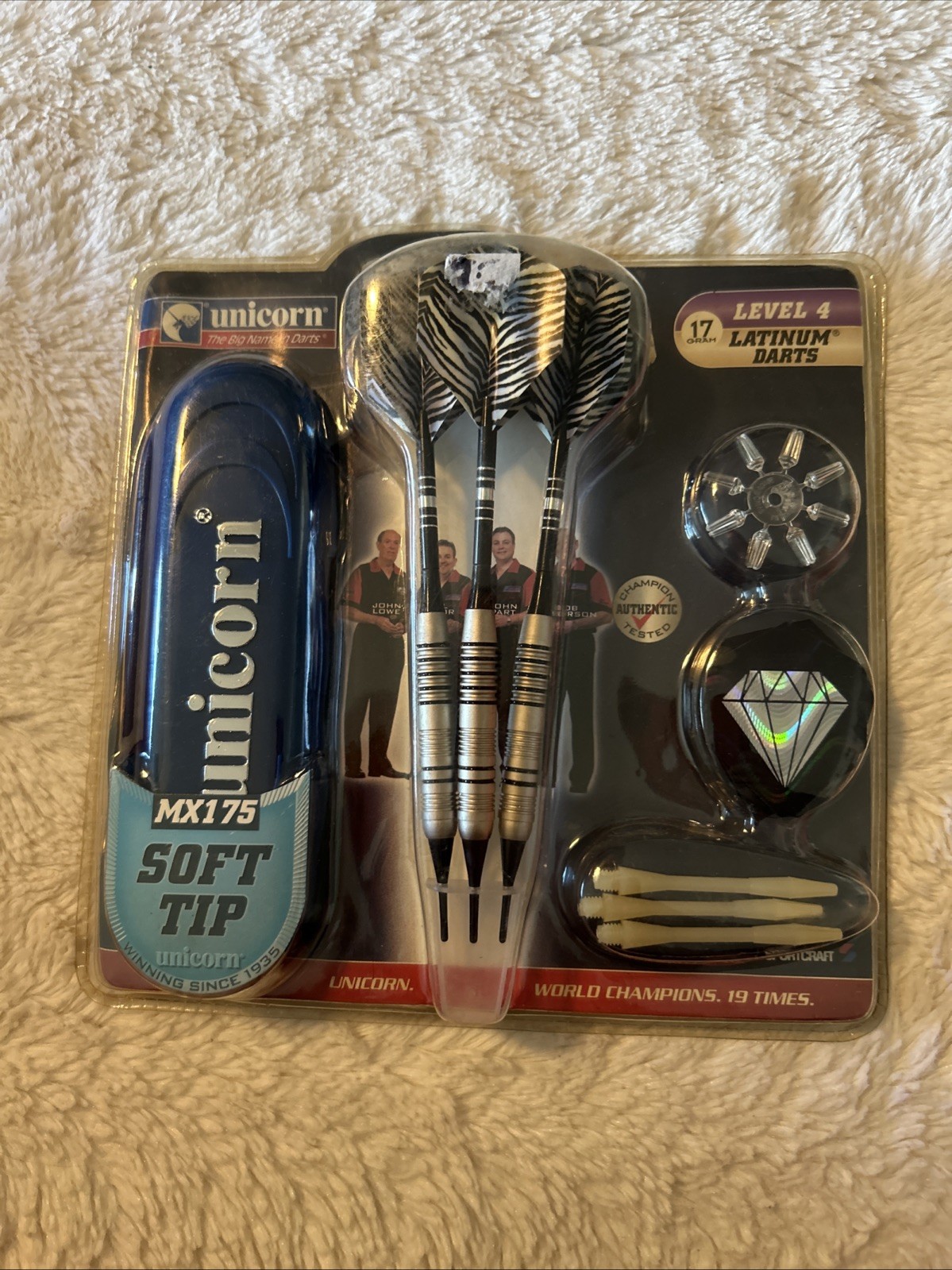 Unicorn MX175 Soft Tip Latinum Darts 2007 Level 4  New Sealed Package 17 Gram