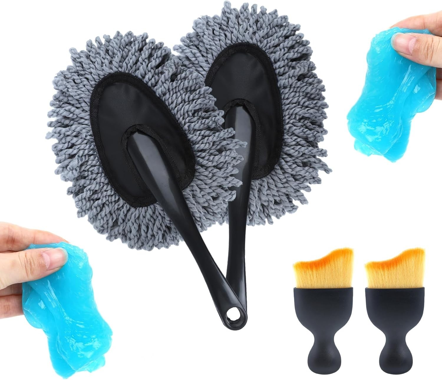 IPELY 3 Pack Large Microfiber Car Duster Exterior Scratch Free with Extendable,