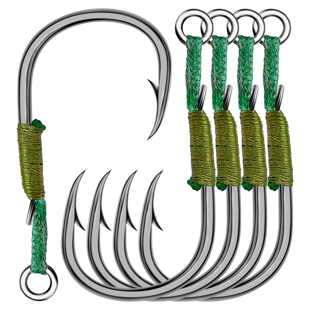 20pc Assist Jig Fishing Hooks Saltwater Jig Hook Strong Line Assist Hook 16#-20#